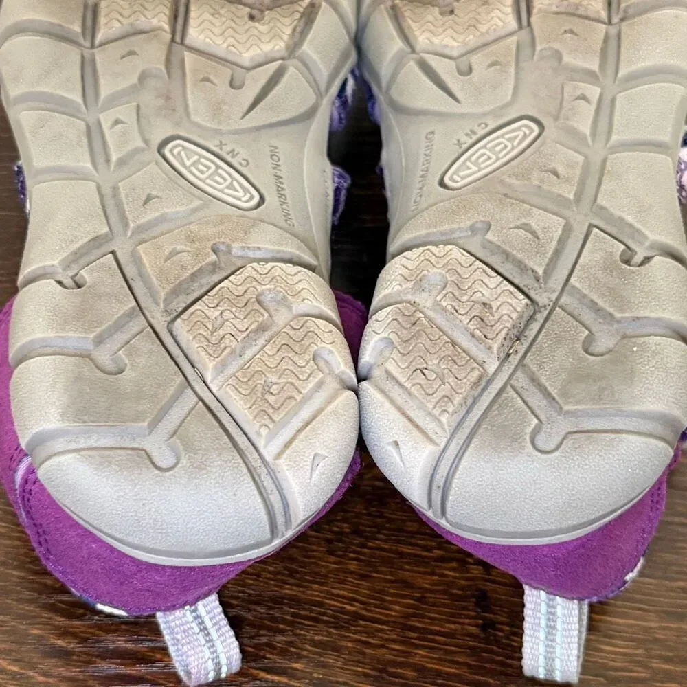 Keen Kid purple Gray shoe size 4  - 9.5”